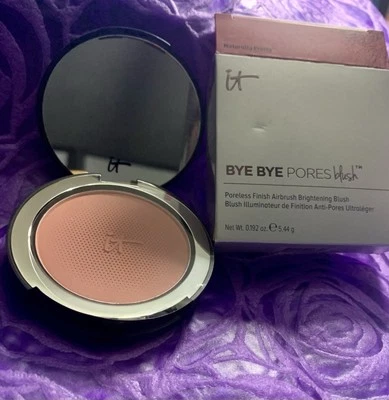 it COSMETICS ~ BYE BYE PORES BLUSH / AIRBRUSH BLUSH ~ NATURALLY PRETTY NIB - Image 1 of 3