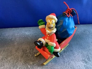 Homer Simpson Santa Sleigh Christmas ornament Pre-owned - Lot #N251 - Picture 1 of 2