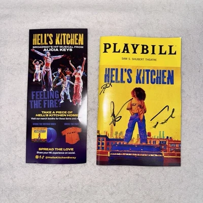 Hell’s Kitchen Playbill Signed Tank Babbs & Phillip Richardson LAST SHOW Shubert - Image 1 of 4