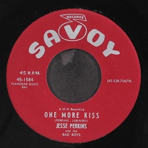 JESSE PERKINS: one more kiss / madly in love SAVOY 7" Single 45 RPM - Picture 1 of 2