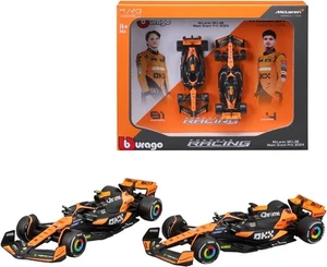 McLAREN MCL38 2 Modelli Auto F1 MIAMI GP2024 DieCast 1/43 NORRIS PIASTRI Bburago - Foto 1 di 7