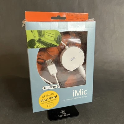 Interfaz de micrófono de sonido externo USB Griffin iMic MAC PC sin usar. Caja abierta Foto 1 de 4