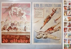 gr31 - MANIFESTI / LOCANDINE EPOCA FASCISMO, vecchie riproduzioni. cm 50 x 35. - Foto 1 di 23