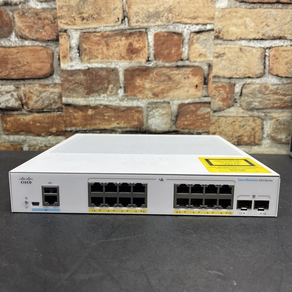 Cisco CBS250-24P-4G 24-Port Gigabit PoE Smart Ethernet Switch - Image 1 of 4