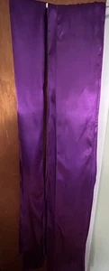 20 Satin Chair Sashes Banquet Chair Cover Wedding Party purple 5"x104" used once - Picture 1 of 1