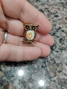 KLEINE VINTAGE EULEN ANSTECKNADEL/BROSCHE - Bild 1 von 2