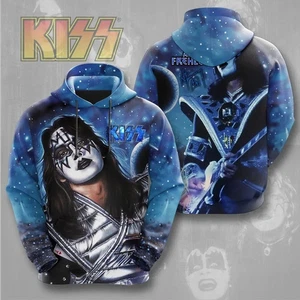 RIP Ace Frehley Spave Ace Kisses Band 3D AOP Hoodie Geschenk für Fan Größe S-5XL - Bild 1 von 3