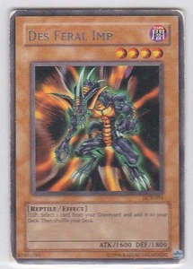 JP) Yugioh - Konami - Yu-Gi-Uh! - Tarjeta coleccionable Des Feral Imp - DCR-EN014 - Imagen 1 de 2