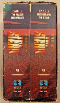 Stephen Kings The Stand Part 1 & 2 VHS Video 4 Tape Box Set Horror Cult - Image 1 of 4