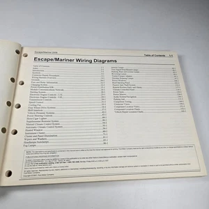 2008 Ford Escape Mariner WIRING DIAGRAM service electrical dealer repair manual - Picture 1 of 6