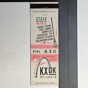 KXOK St. Louis Vintage 50er Jahre Radio Stars Streichholzheftchen - Bild 1 von 3