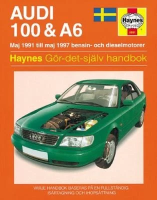 Audi 100 and A6 (Maj 1991 - Maj 1997) Haynes Repair Manual (svenske utgava) - Immagine 1 di 2