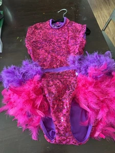 Weissman Pink and Purple Jazz Dance Costume. Size Ic Child's - Picture 1 of 6