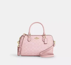 COACH Roan Satchel Bag Signature Canvas Powder Pink CV961 Outlet NEU - Bild 1 von 13