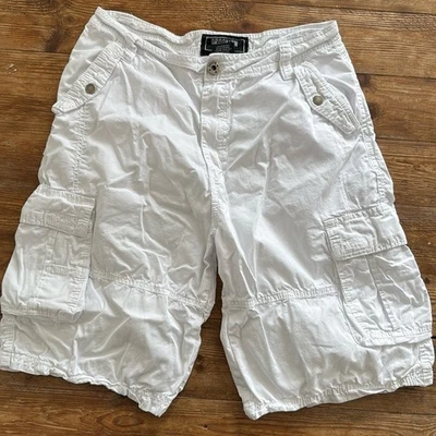 Pantalones Cortos de Carga Informales Brooklyn Express Utility Blancos 100% Algodón Para Hombre Talla 30 Usados en Excelente Condición Foto 1 de 4