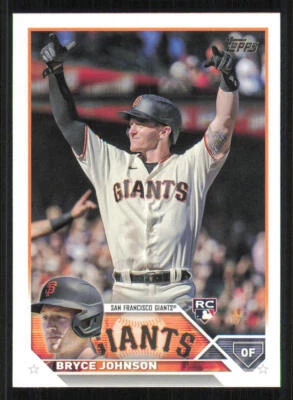 2023 Topps #571 Bryce Johnson RC - Image 1 of 2