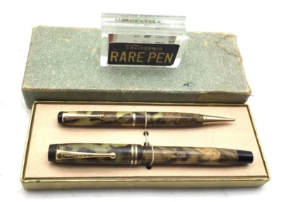 Juego de Lápices Pluma Estilográfica Parker Thrift Time De Colección CREMA Y BRONCE 14K Fine FLEX Foto 1 de 4