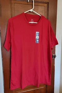 Neu mit Etikett George T-Shirt Herren XL 46/48 rot kurzärmlig feuchtigkeitsableitend Rundhalsausschnitt - Bild 1 von 4