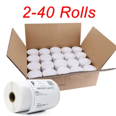 4"x6" Direct Thermal Shipping Labels 250 / Roll For Zebra 2844 ZP450 Eltron - Image 1 of 4