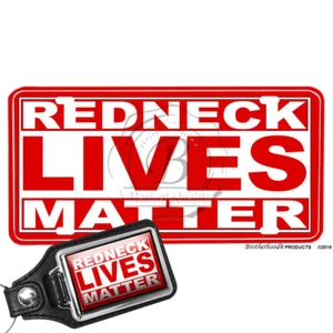 Red Neck Lives Matter License Plate with Matching Key Ring - Picture 1 of 4