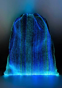 NUEVA Mochila de Iluminación de Fibra Óptica Tektronic - Festival Rave - Imagen 1 de 3