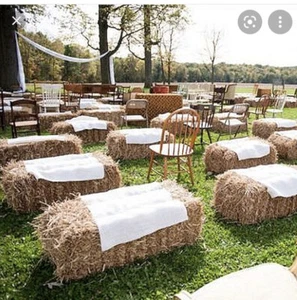 13 Bales Party Seating Wheat Straw Or Barley Straw Bedding Feed Quality - Picture 1 of 5