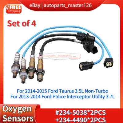 4 sensores de oxígeno aguas arriba + aguas abajo para Ford Edge 2013 2014 3,5 L 3,7 L 2011 2012 Foto 1 de 4