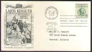 US. 1117. 4c. Lajos Kossuth (1802-94), Hungarian Patriot. Fleetwood FDC. 1958  - Picture 1 of 1