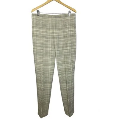 Miu Miu Plaid Checkered Trousers Pants  EU 50 Straight Leg  - Image 1 of 4