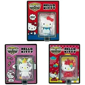 World's Smallest Hello Kitty Bundle Set of 3 Micro Figures - Picture 1 of 3
