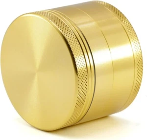 GOLD 50 mm SHARK TEETH METAL MAGNETIC GRINDER 4 PART POLLINATOR UK - Foto 1 di 4