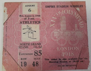 Original Ticket from London Olympics 1948 - Picture 1 of 2