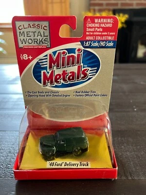 Mini Metals HO Scale '48 Ford Delivery Truck Green #30143 - Image 1 of 4