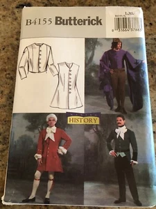 🌷BUTTERICK #B4155 - MEN'S RENAISSANCE - COLONIAL COSTUME PATTERN LG-XL FF - Picture 1 of 2