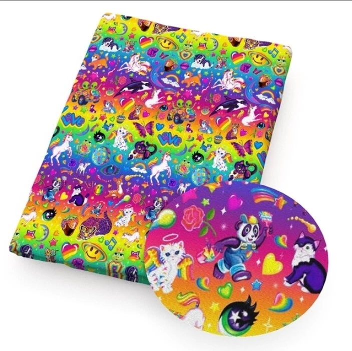 Tecido Neon Lisa desenho animado 100% algodão ponto 20 x 55 1109947 super brilhante, - Imagem 1 de 1