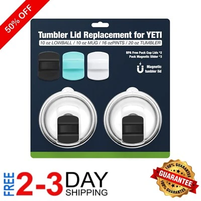 Tapas deslizantes magnéticas resistentes a impactos de 20 oz - Compatible con YETI Foto 1 de 4