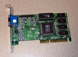 SIS 6326 AGP 8 MB VGA Video Card PC retro gaming systems - Picture 1 of 3