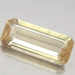 AAA - NATURAL ANDESINE CT 5.37 VVS OCTAGON CUT COPPER YELLOW COLOR ORIGIN CONGO - Foto 1 di 3