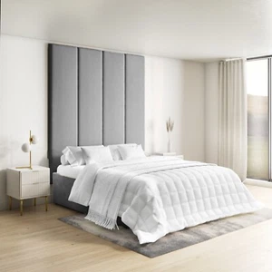 Wall Mounted Upholstered Panels Headboards for Beds in Plush Velvet in All Sizes - Picture 1 of 2