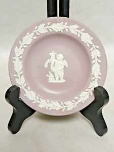 WEDGWOOD seltene leere Schale Keksbeutel lila mit Engeldekor - Bild 1 von 5