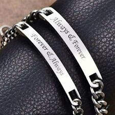 Stainless Steel Personalized Custom Letter Name Cuff Bracelet Couple Jewellery