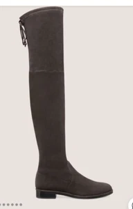 Stuart Weitzman Lowland Bold Boot - Stretch Suede - Slate Gray - Size 9 - Picture 1 of 11