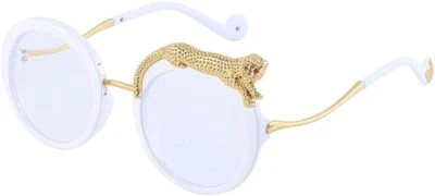 Gafas de sol redondas para mujer Leopardo Moda Gafas de sol para damas Tonos Foto 1 de 4