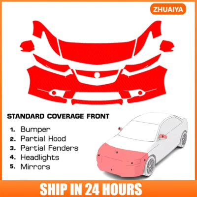 8.5Mil PreCut Paint Protection Film Clear Bra PPF Kit For Acura TSX 2011-2014 - Image 1 of 4