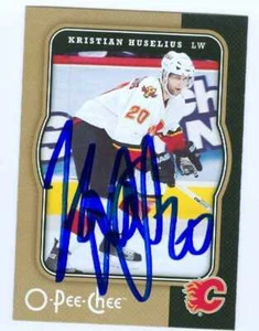 Kristian Huselius autographed Hockey Card (Calgary Flames) 2007-2008 O-Pee-Chee - Picture 1 of 1