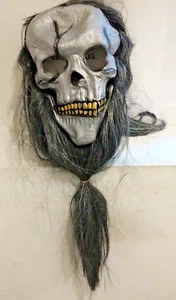 Maschera sollevatore capelli viso vecchio rugoso casa in lattice Halloween NUOVA maschera - Foto 1 di 8