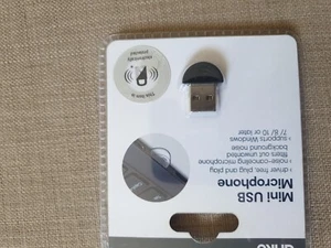 New Mini USB Microphone Driver Free Plug and Play Supports Windows 7/8/10 - Picture 1 of 3