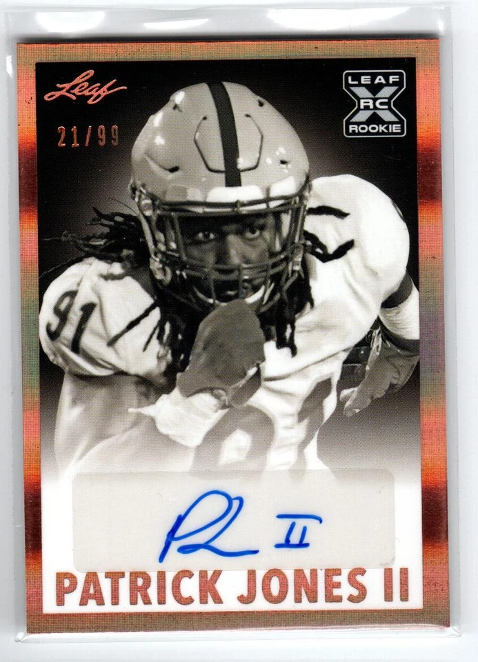 2021 Leaf Memories '60 AUTO Bronze #BWPJ2 Patrick Jones II /99 - Image 1 of 1
