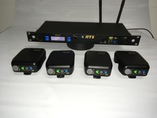 RTS BTR-240 Wireless Intercom System 4-Beltpacks w/Rechargeable Battery Kit