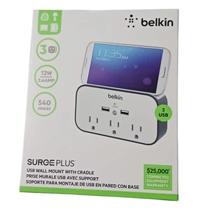 Belkin SurgePlus USB Wall Mount With Cradle - Picture 1 of 4